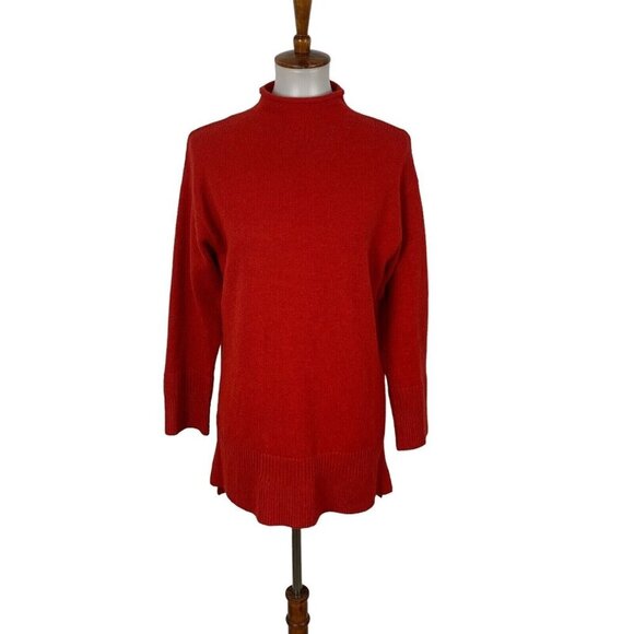 Anthropologie Moth Women's Sweater XXS Cozy Red Knit Pullover - Picture 1 of 6